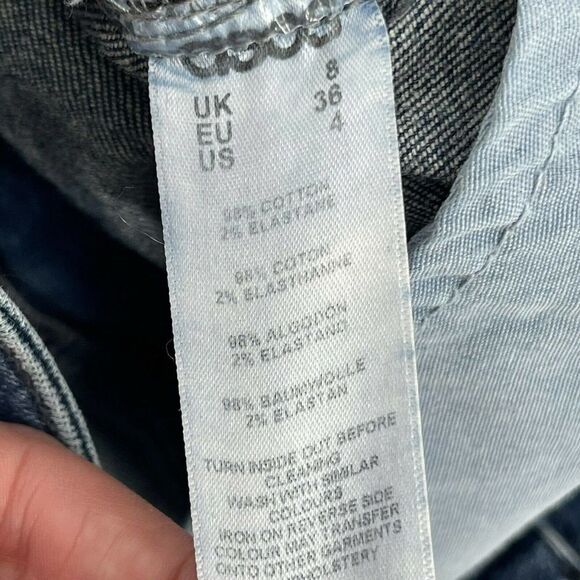 ASOS Blue Jeans Distressed Skinny Womens Size 4 Stretch Fit Casual Denim Pants - Picture 5 of 5